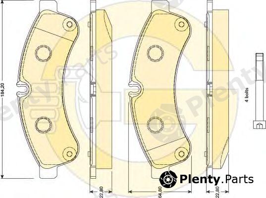  GIRLING part 6117809 Brake Pad Set, disc brake