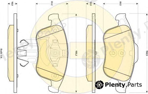  GIRLING part 6118962 Brake Pad Set, disc brake