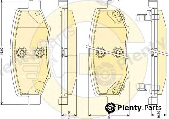  GIRLING part 6141459 Brake Pad Set, disc brake