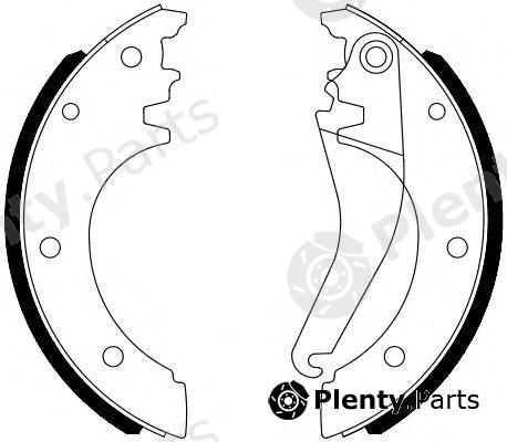  FERODO part FSB4078 Brake Shoe Set, parking brake