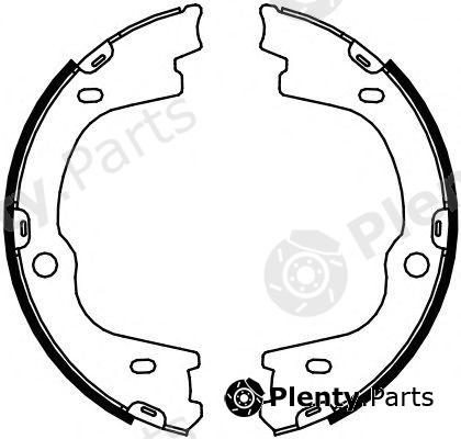  FERODO part FSB4087 Brake Shoe Set, parking brake