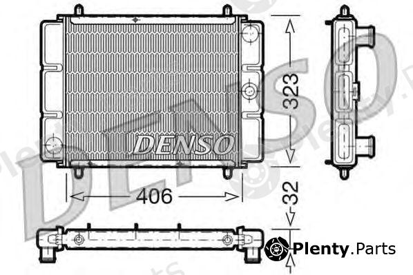  DENSO part DRM03001 Radiator, engine cooling