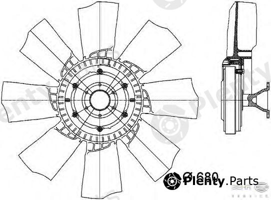  HELLA part 8MV376730-121 (8MV376730121) Fan, radiator