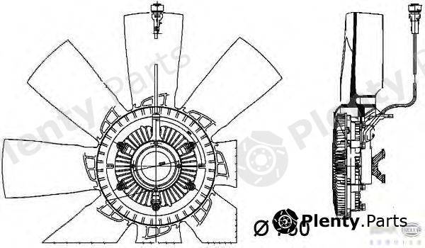  HELLA part 8MV376757-131 (8MV376757131) Fan, radiator