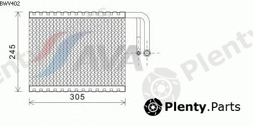  AVA QUALITY COOLING part BWV402 Evaporator, air conditioning