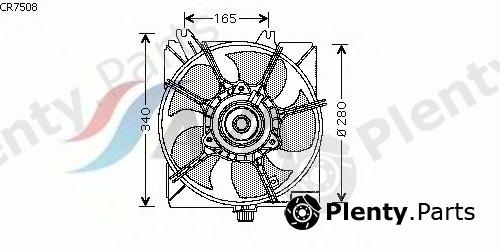  AVA QUALITY COOLING part CR7508 Fan, radiator