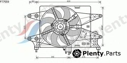  AVA QUALITY COOLING part FT7559 Fan, radiator