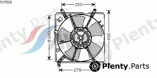  AVA QUALITY COOLING part TO7529 Fan, radiator