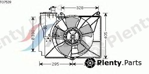 AVA QUALITY COOLING part TO7539 Fan, radiator