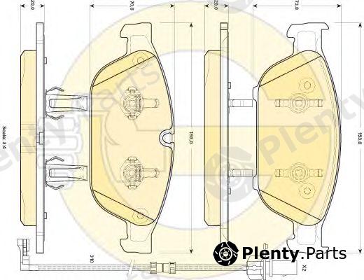  GIRLING part 6118972 Brake Pad Set, disc brake
