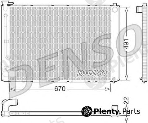  DENSO part DRM51011 Radiator, engine cooling