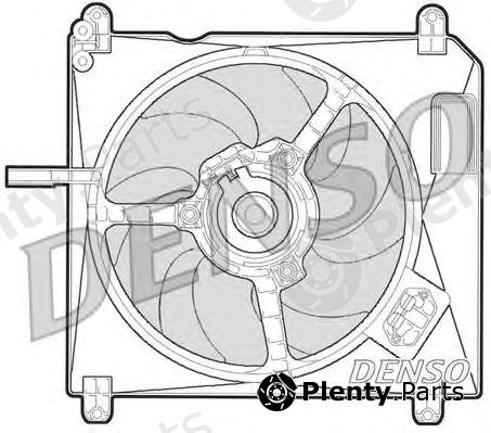  DENSO part DER09010 Fan, radiator