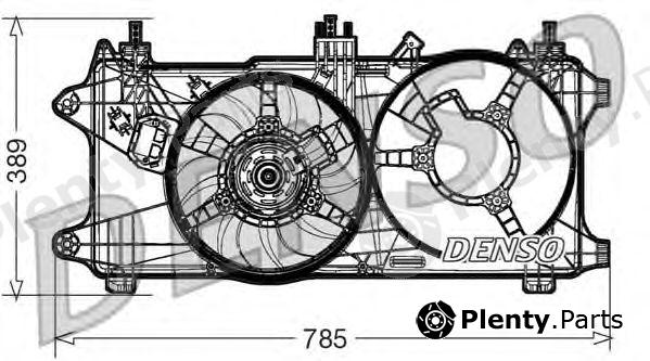  DENSO part DER09084 Fan, radiator