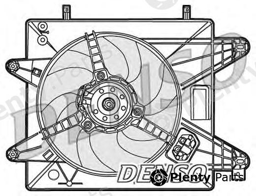  DENSO part DER09088 Fan, radiator