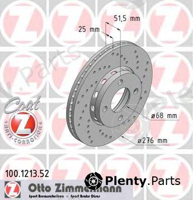  ZIMMERMANN part 100121352 Brake Disc