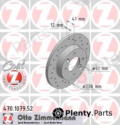  ZIMMERMANN part 470.1079.52 (470107952) Brake Disc