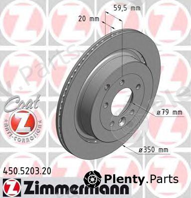  ZIMMERMANN part 450.5203.20 (450520320) Brake Disc