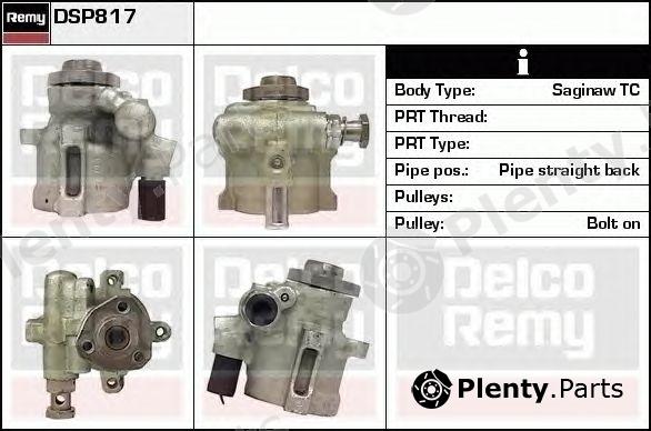  DELCO REMY part DSP817 Hydraulic Pump, steering system