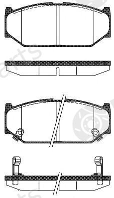  REMSA part 138112 Brake Pad Set, disc brake