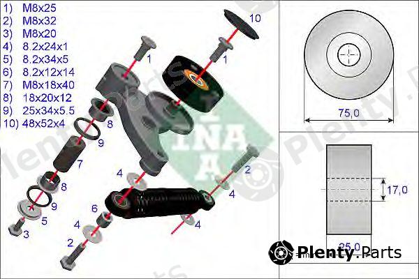  INA part 533011810 Repair Kit, v-ribbed belt tensioner