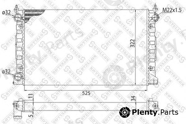  STELLOX part 10-25003-SX (1025003SX) Radiator, engine cooling