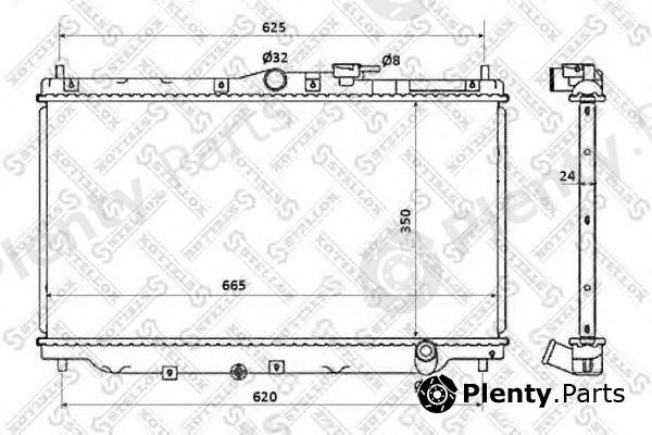  STELLOX part 10-25032-SX (1025032SX) Radiator, engine cooling