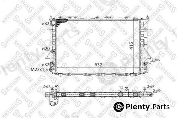  STELLOX part 1025081SX Radiator, engine cooling