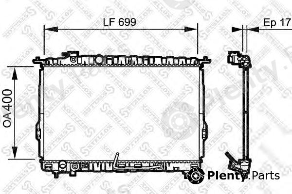  STELLOX part 10-25187-SX (1025187SX) Radiator, engine cooling