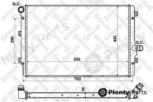  STELLOX part 10-25206-SX (1025206SX) Radiator, engine cooling