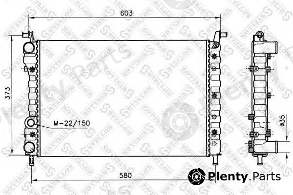  STELLOX part 10-25210-SX (1025210SX) Radiator, engine cooling