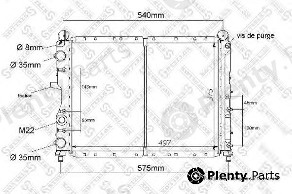  STELLOX part 10-25211-SX (1025211SX) Radiator, engine cooling