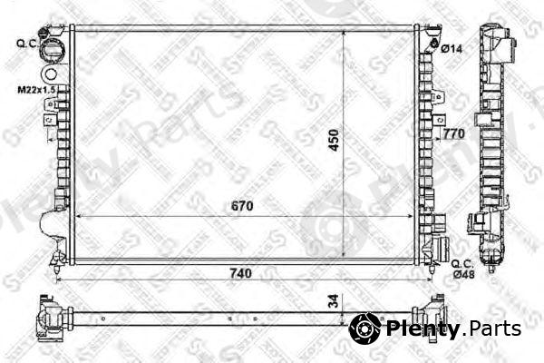  STELLOX part 10-25212-SX (1025212SX) Radiator, engine cooling