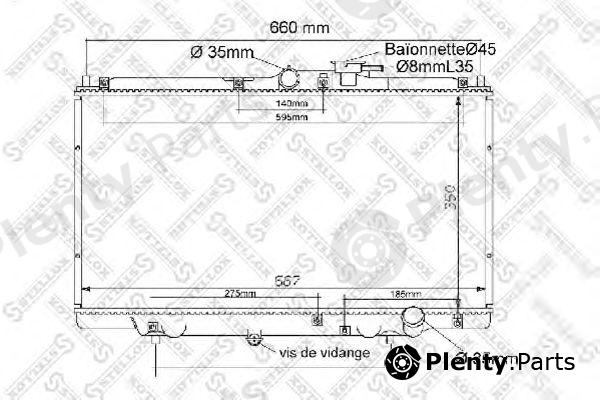  STELLOX part 10-25215-SX (1025215SX) Radiator, engine cooling