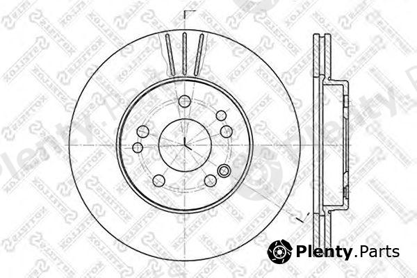  STELLOX part 6020-3308V-SX (60203308VSX) Brake Disc