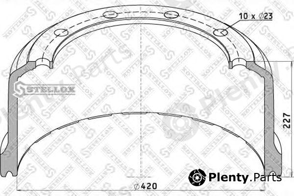  STELLOX part 85-00046-SX (8500046SX) Brake Drum