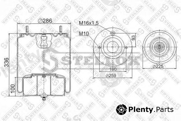  STELLOX part 90-49251-SX (9049251SX) Boot, air suspension