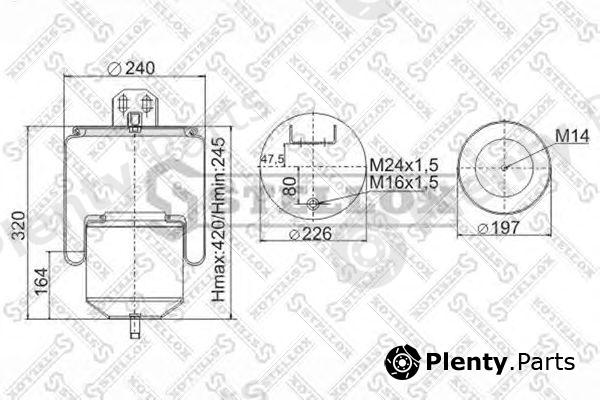  STELLOX part 90-64181-SX (9064181SX) Boot, air suspension