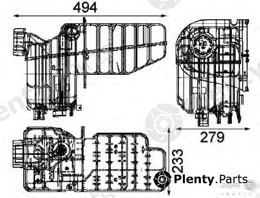  HELLA part 8MA376705-461 (8MA376705461) Expansion Tank, coolant