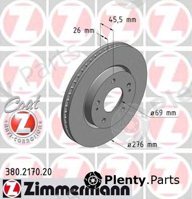  ZIMMERMANN part 380217020 Brake Disc