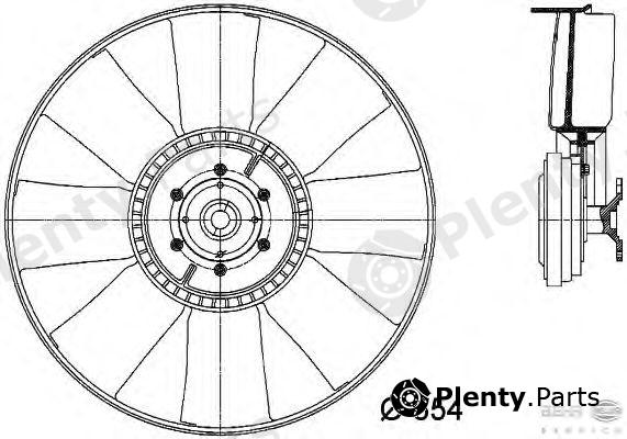  HELLA part 8MV376731-381 (8MV376731381) Fan, radiator