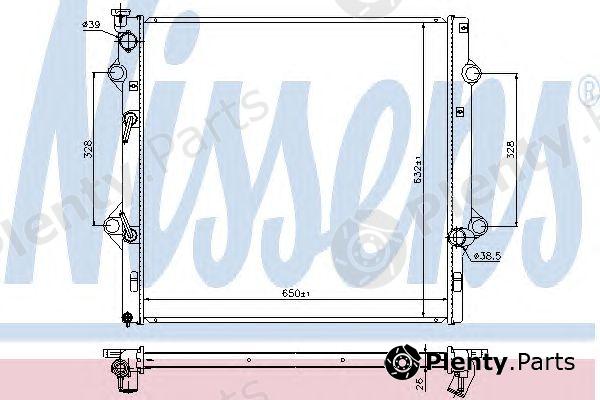  NISSENS part 646818 Radiator, engine cooling