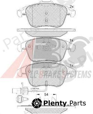  A.B.S. part 37675 Brake Pad Set, disc brake