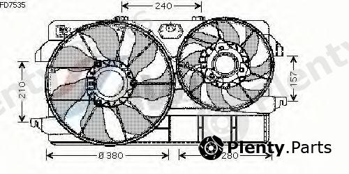 AVA QUALITY COOLING part FD7535 Fan, radiator