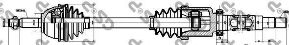  GSP part 299042 Drive Shaft