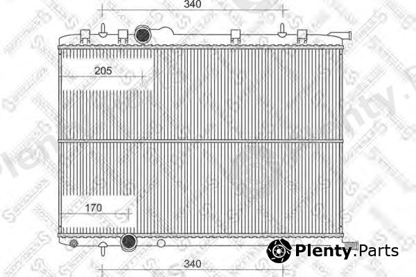  STELLOX part 1025177SX Radiator, engine cooling