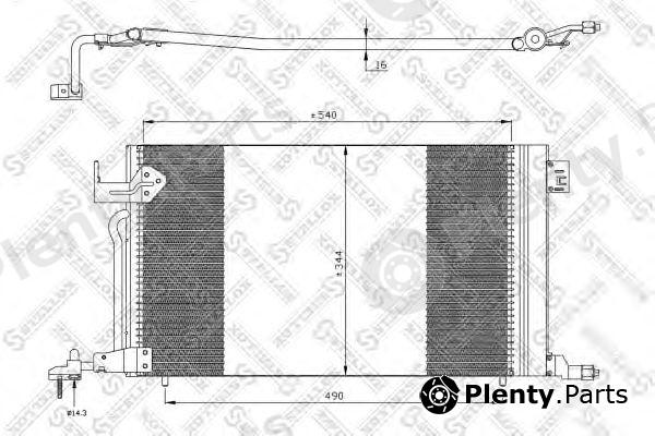  STELLOX part 10-45056-SX (1045056SX) Condenser, air conditioning