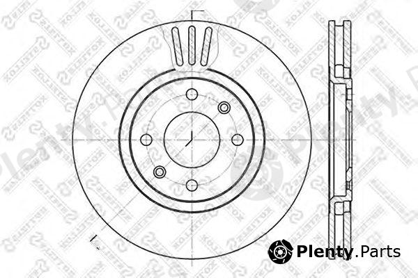  STELLOX part 6020-3720V-SX (60203720VSX) Brake Disc