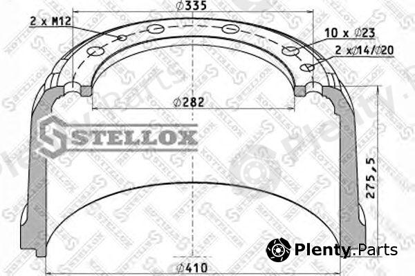  STELLOX part 85-00177-SX (8500177SX) Brake Drum