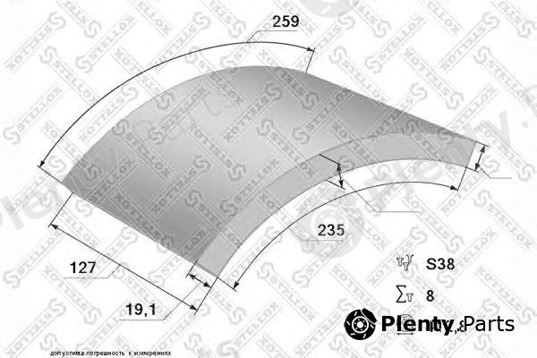  STELLOX part 85-00939-SX (8500939SX) Brake Lining Kit, drum brake