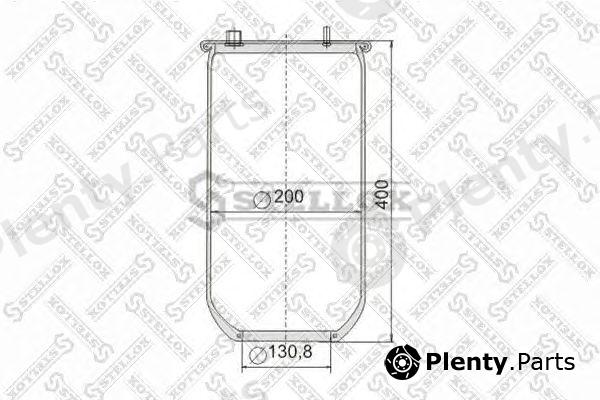  STELLOX part 90-08870-SX (9008870SX) Boot, air suspension